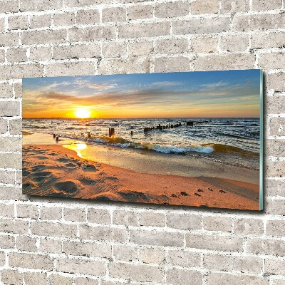 Foto auf Acryl Sunset Beach