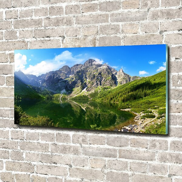 Bild auf Acrylglas Das Meeresauge der Tatra-Berge