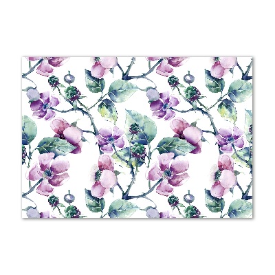 Acrylbild Fotodruck Brombeerblüten