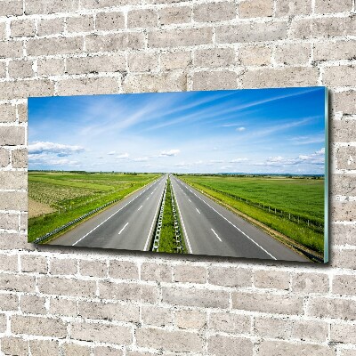 Acrylbild Fotodruck Autobahn