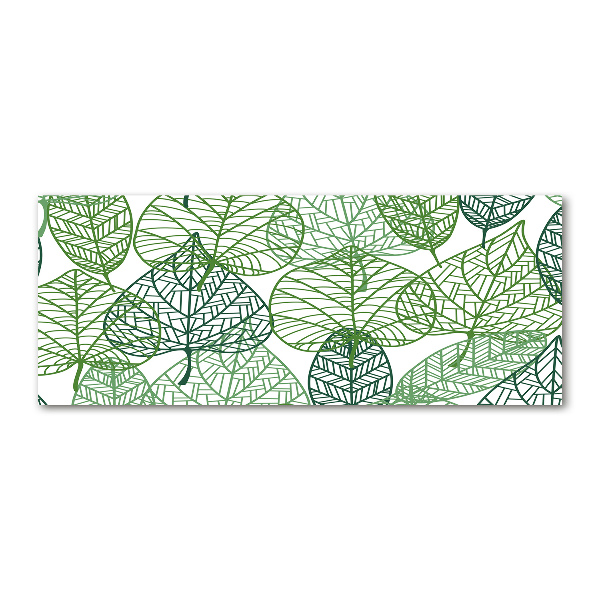 Foto auf Acryl Muster aus grünen Blättern