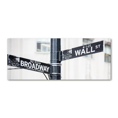 Foto auf Acryl Wall Street-Schild
