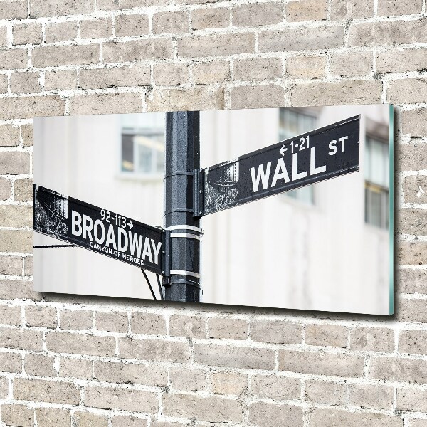 Foto auf Acryl Wall Street-Schild