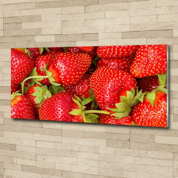 Acrylbild Fotodruck Erdbeeren
