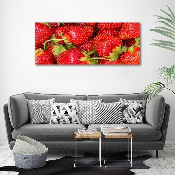 Acrylbild Fotodruck Erdbeeren