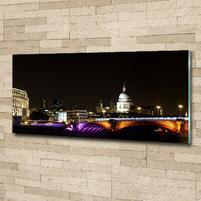 Acrylbild Fotodruck Die Brücke bei Nacht