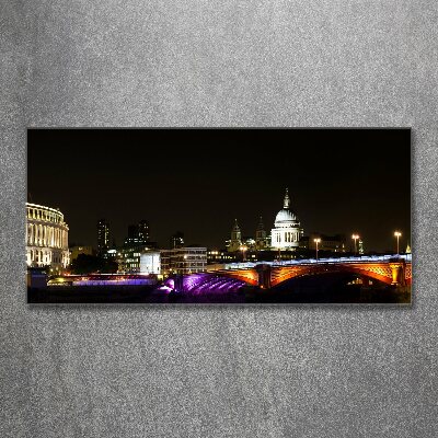 Acrylbild Fotodruck Die Brücke bei Nacht