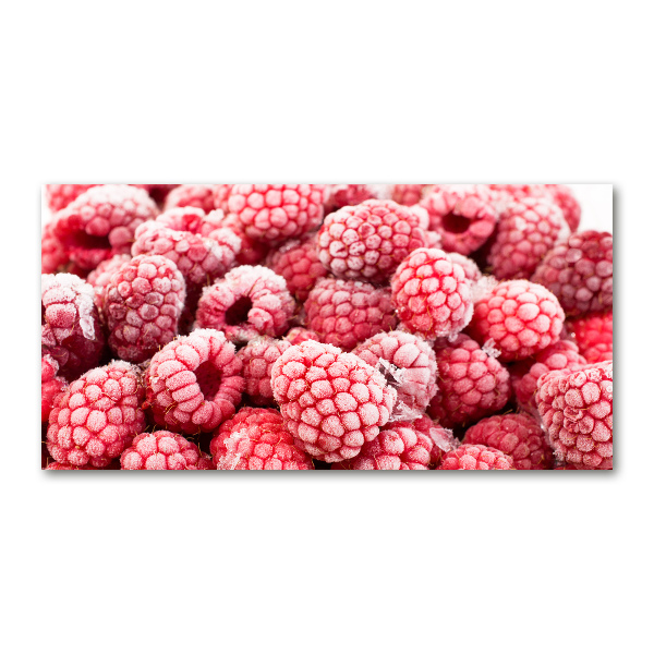 Foto auf Acryl Gefrorene Himbeeren