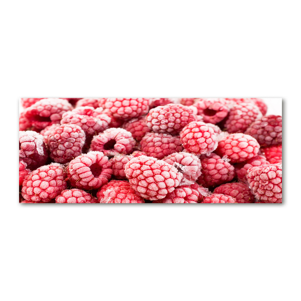 Foto auf Acryl Gefrorene Himbeeren
