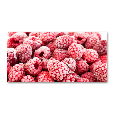 Foto auf Acryl Gefrorene Himbeeren