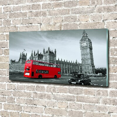 Foto auf Acryl Londoner Bus