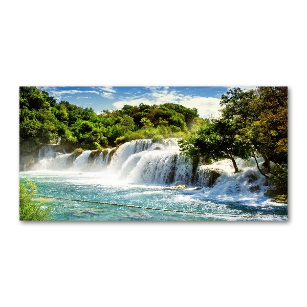 Foto auf Acryl Krka-Wasserfall