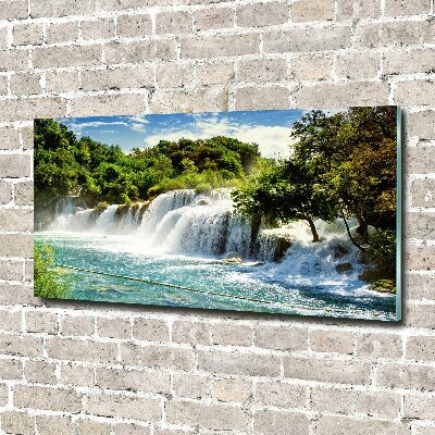 Foto auf Acryl Krka-Wasserfall