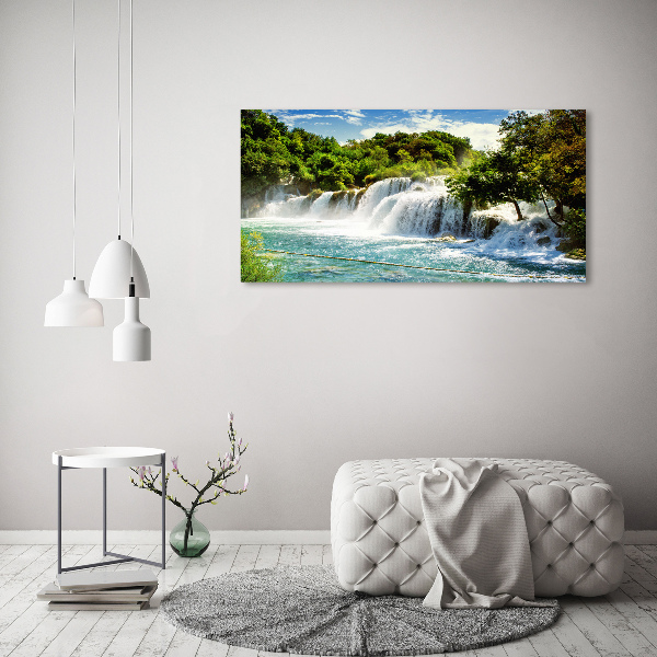 Foto auf Acryl Krka-Wasserfall