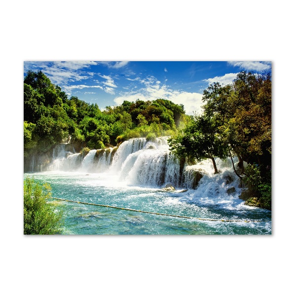 Foto auf Acryl Krka-Wasserfall