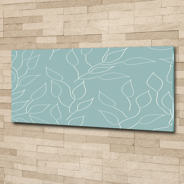 Acrylbild Fotodruck Blättermuster