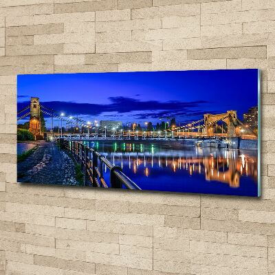 Bild auf Acrylglas Breslau bei Nacht