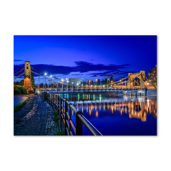 Bild auf Acrylglas Breslau bei Nacht