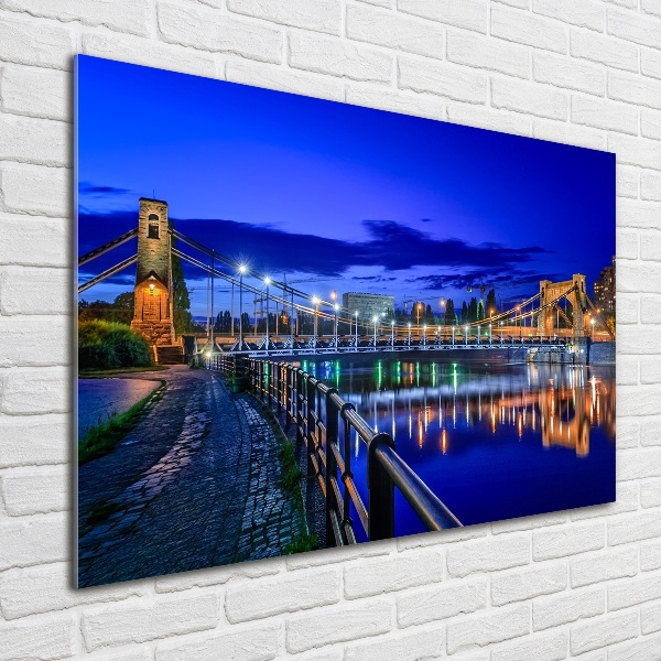 Bild auf Acrylglas Breslau bei Nacht