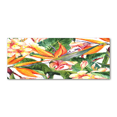 Acrylglas-Druck Tropische Blumen