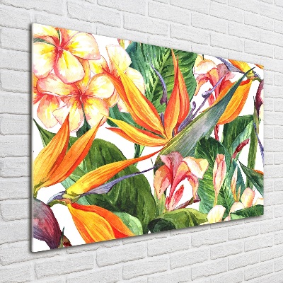 Acrylglas-Druck Tropische Blumen