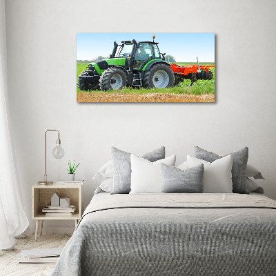 Acrylbild Fotodruck Traktor auf dem Feld