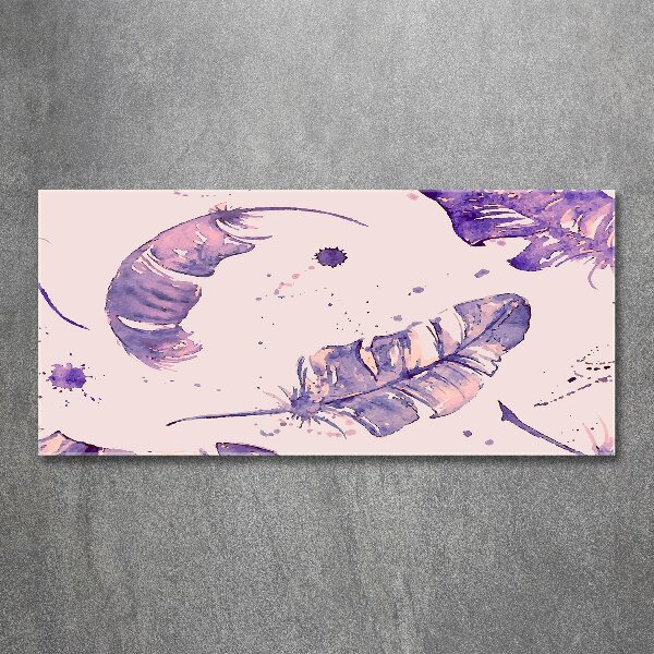 Foto auf Acryl Federn