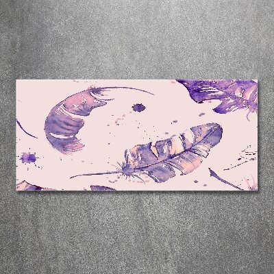 Foto auf Acryl Federn