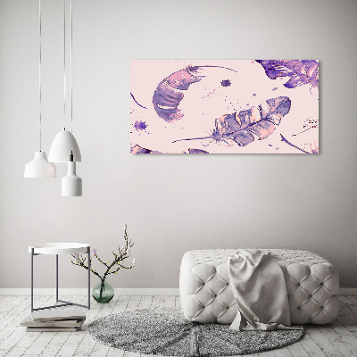 Foto auf Acryl Federn