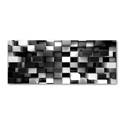 Acrylglas-Druck Würfelabstraktion