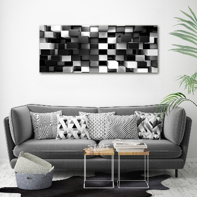 Acrylglas-Druck Würfelabstraktion