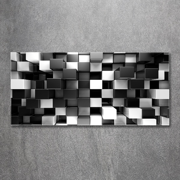Acrylglas-Druck Würfelabstraktion