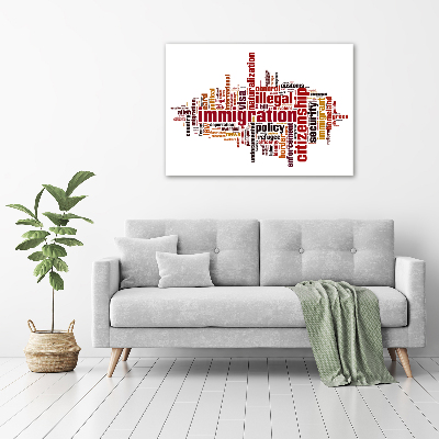 Acrylbild Fotodruck Einwanderung