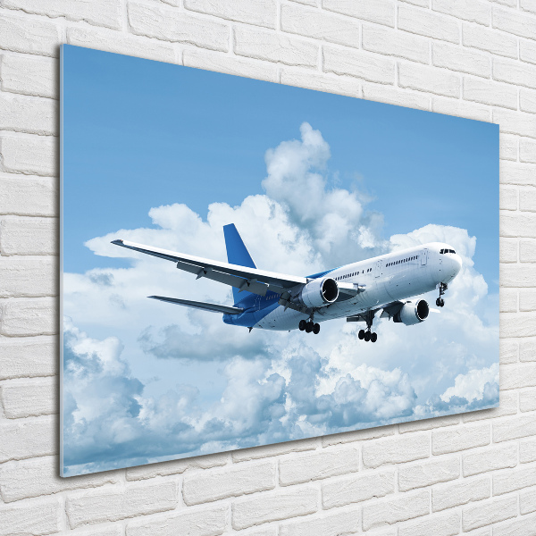 Acrylglas-Druck Ein Flugzeug am Himmel