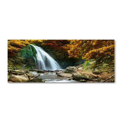 Acrylbild Fotodruck Wasserfall im Wald