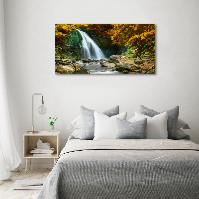 Acrylbild Fotodruck Wasserfall im Wald