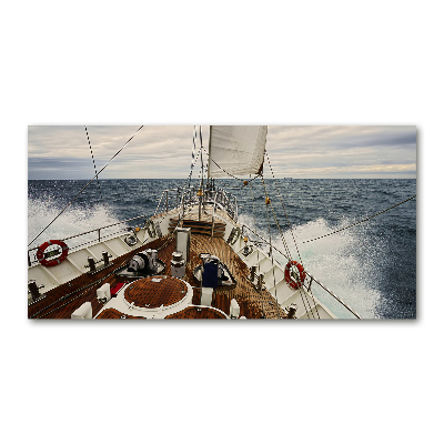 Foto auf Acryl Ein Segelboot auf See