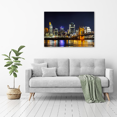 Bild auf Acrylglas Ohio River bei Nacht