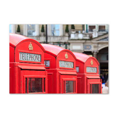 Acrylbild Fotodruck Öffentliche Telefonzelle