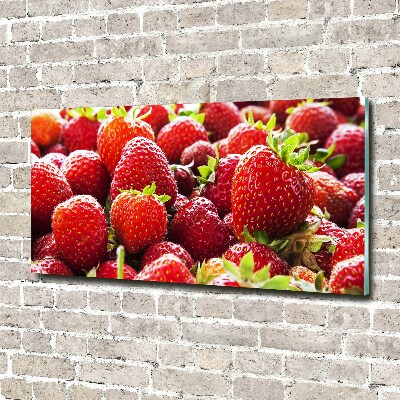 Acrylglas-Druck Erdbeeren