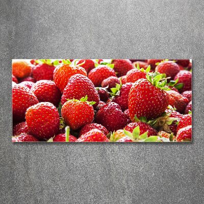 Acrylglas-Druck Erdbeeren