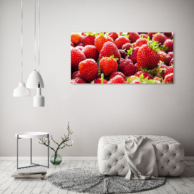 Acrylglas-Druck Erdbeeren