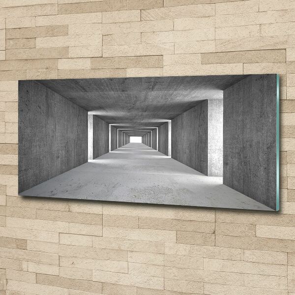 Foto auf Acryl Betontunnel