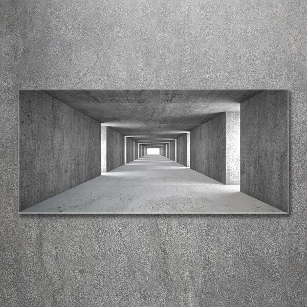 Foto auf Acryl Betontunnel