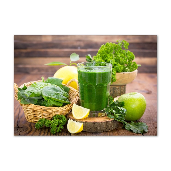 Foto auf Acryl Grüner Cocktail