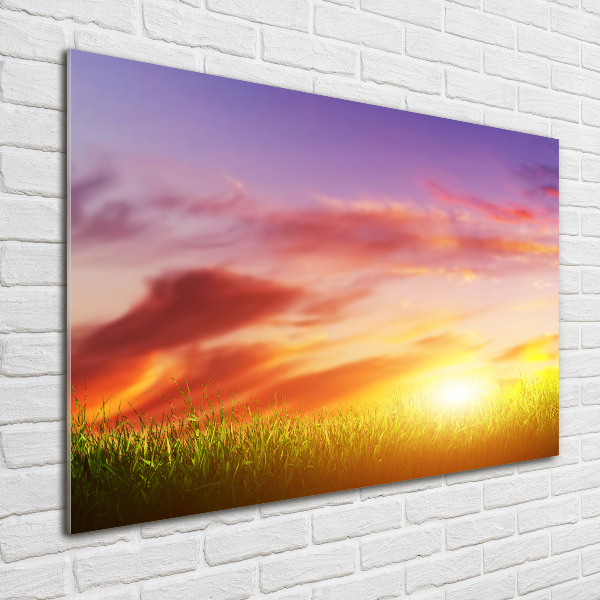 Acrylglas-Druck Sonnenuntergang