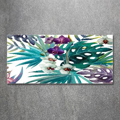 Acrylglas-Druck Tropische Blumen