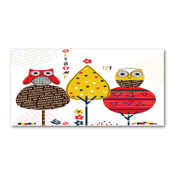 Bild auf Acrylglas Eulen auf einem Baum