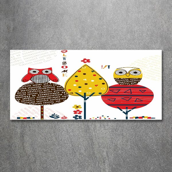 Bild auf Acrylglas Eulen auf einem Baum