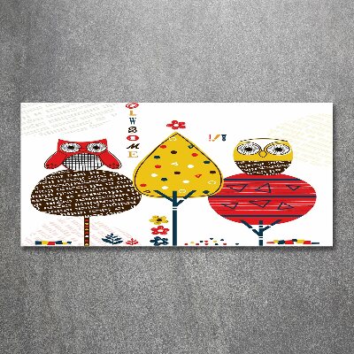 Bild auf Acrylglas Eulen auf einem Baum